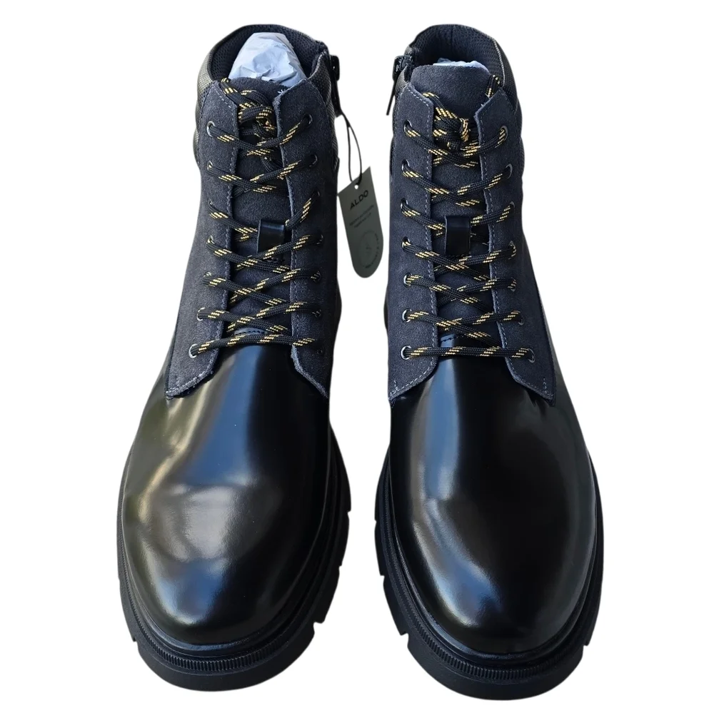 🔥NIB Aldo Mayfair Water Resistant Lace-Up Boot, Color: Charcoal, Size 11